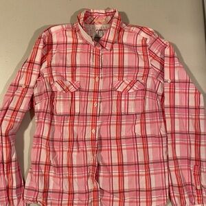 Women’s Pink Plaid Shirt